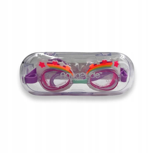 Okulary Aqua2ude Tęcza z Gwiazdkami na etui