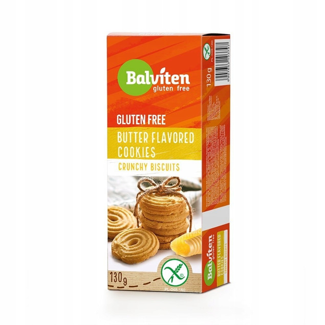 Ciastka maślane kruche bez glutenowe Balviten 130g