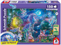 Schmidt Spiele Puzzle PQ 150 el. Bajka o Jednorożcu - Zielone Puzzle