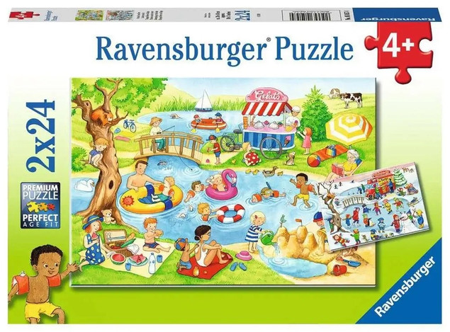 Puzzle Ravensburger 24 elementy papierowe 4+ 2x24