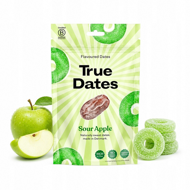 Daktyle True Dates o smaku kwaśnego jabłka całe 100 g