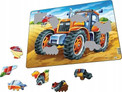Puzzle Ramkowe Traktor Larsen M 37 el. dla Dzieci 3+