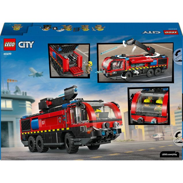 LEGO City Lotniskowy Wóz Strażacki 60499 – Akcja Ratunkowa z Armatką Wodną