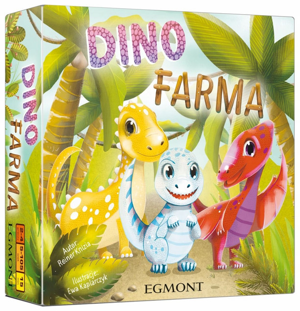 Gra Planszowa Dinofarma Egmont – Szybka Gra Rodzinna z Dinozaurami (5+)
