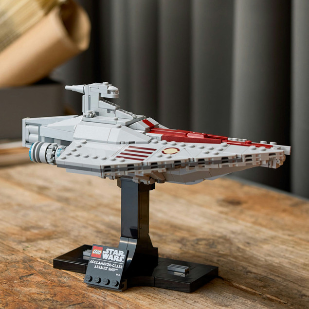 LEGO Star Wars 75404 Okręt Szturmowy klasy Acclamator – Kolekcjonerski Model dla Dorosłych