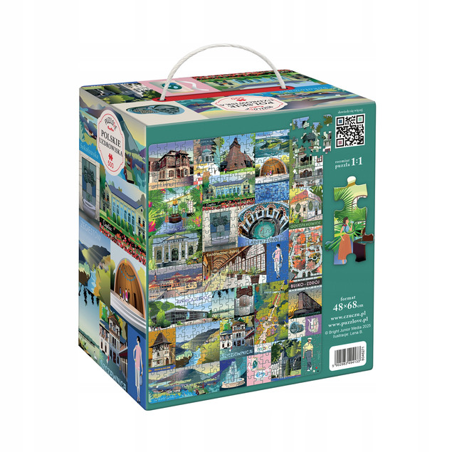 Puzzle CzuCzu Puzzlove Polskie Uzdrowiska 500 elementów – Układanka dla Dorosłych