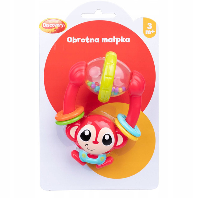 Dumel Grzechotka obrotna małpka 3m+