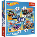 Puzzle 4w1 Hot Wheels Pojazdy – Trefl