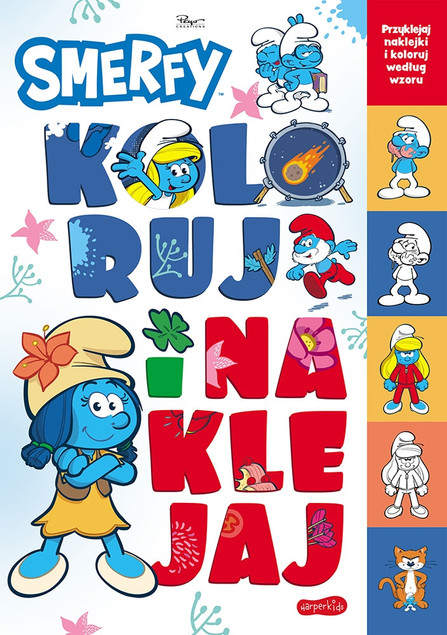 Smerfy. Koloruj i naklejaj. Nowe przygody Praca zbiorowa