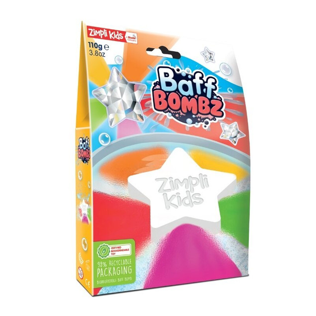 Zabawka do kąpieli dla dzieci Gwiazdka Zimpli Kids Bombz – Magiczna Zmiana Koloru Wody