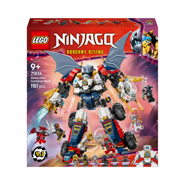 LEGO Ninjago 71834 Wielofunkcyjny Ultramech Zane’a 4 w 1
