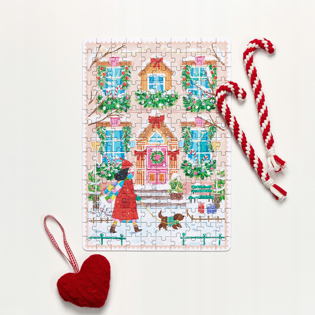 Puzzle 150 elementów CzuCzu Puzzlove Zimowy Spacer