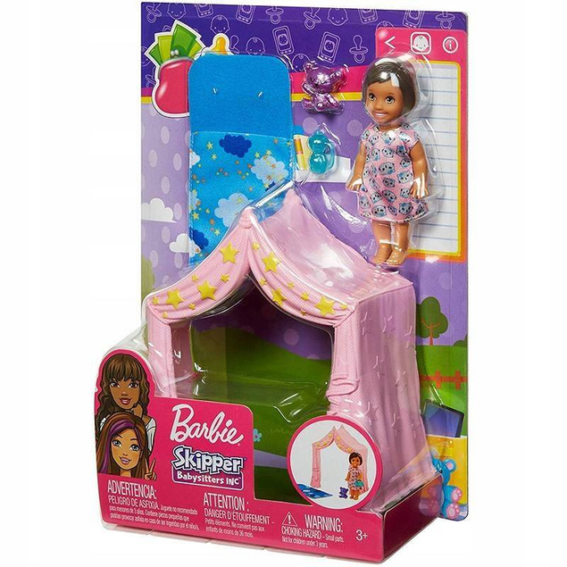 Laleczka Barbie Klub opiekunek Zabawa w namiocie Mattel