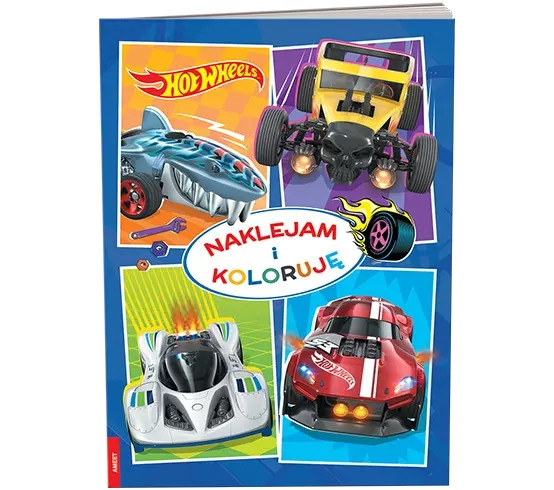 Hot Wheels. Naklejam i koloruję Praca zbiorowa