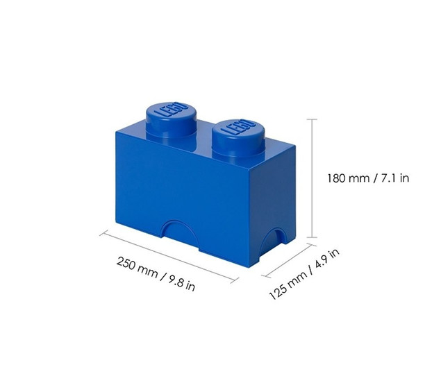 Tytuł
LEGO Storage Brick 2 Niebieski – Pojemnik na Klocki 40021731
