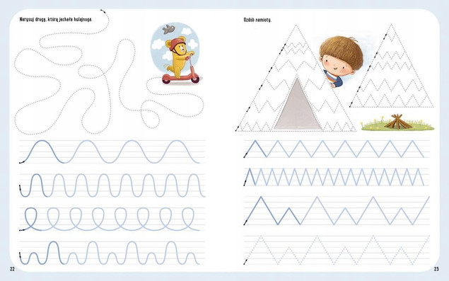 Zabawy z Felusiem i Guciem. Ćwiczymy wzory i szlaczki
