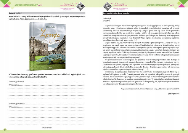 Nowy Egzamin ósmoklasisty. Arkusze. Język polski. Podstawa programowa 2024-2026