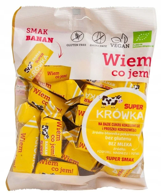 Cukierek bananowy ME Gusto ekologiczny 150 g - opakowanie