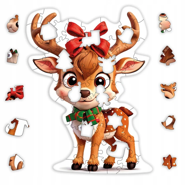 Puzzle drewniane Alexander Caramel Reindeer 50 elementów