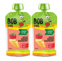 2x BOB SNAIL Smoothie BANAN MALINA Bez Dodatku Cukru Mus 120g