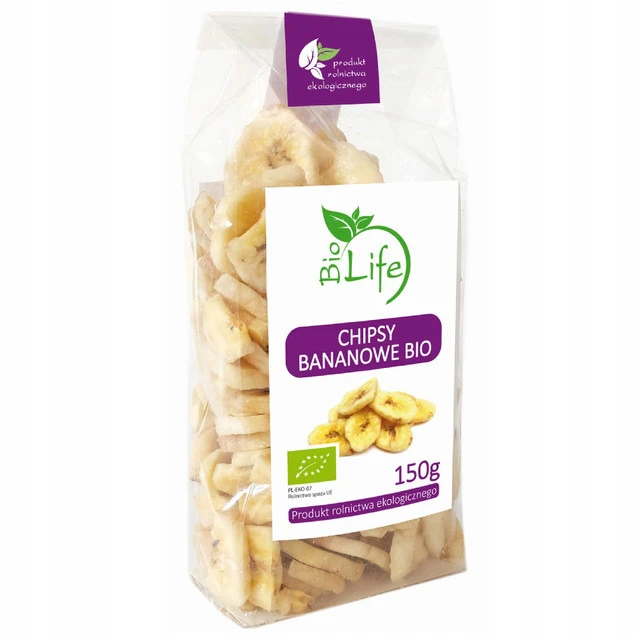 Chipsy bananowe Biolife BIO 150 g