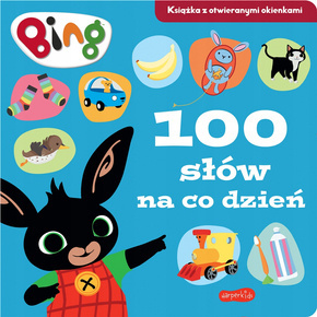 Bing 100 Słów Na Co Dzień Książka Z Otwieranymi Okienkami 3+ HarperKids