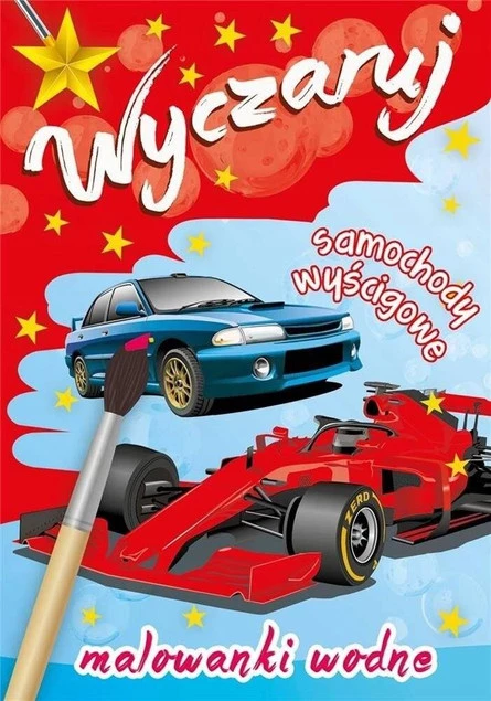 MALOWANKI KOLOROWANKI Z NAKLEJKAMI WYCZARUJ  SAMOCHODY