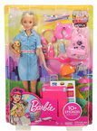 Lalka BARBIE w Podróży + Akcesoria MATTEL FWV25