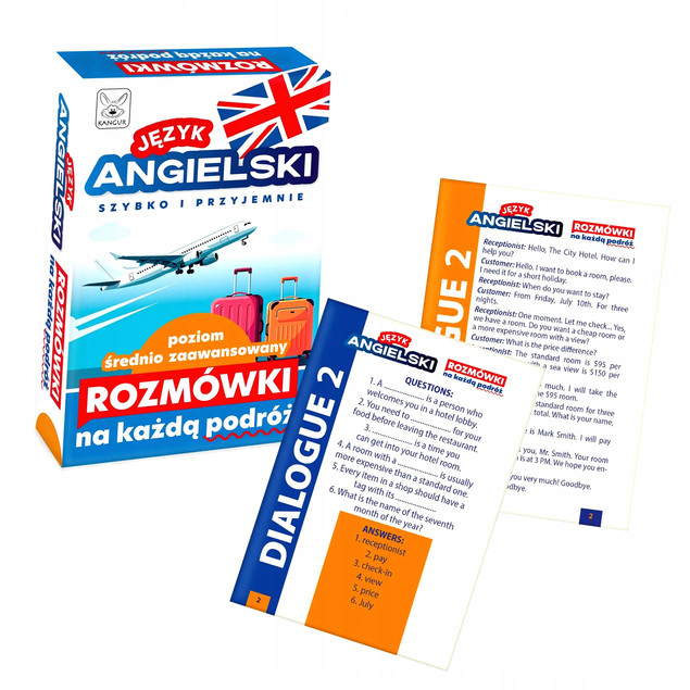 Rozmówki po angielsku B2 – 192 pytania i 32 karty