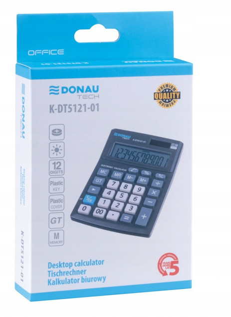Kalkulator biurowy DONAU TECH K-DT5121-01