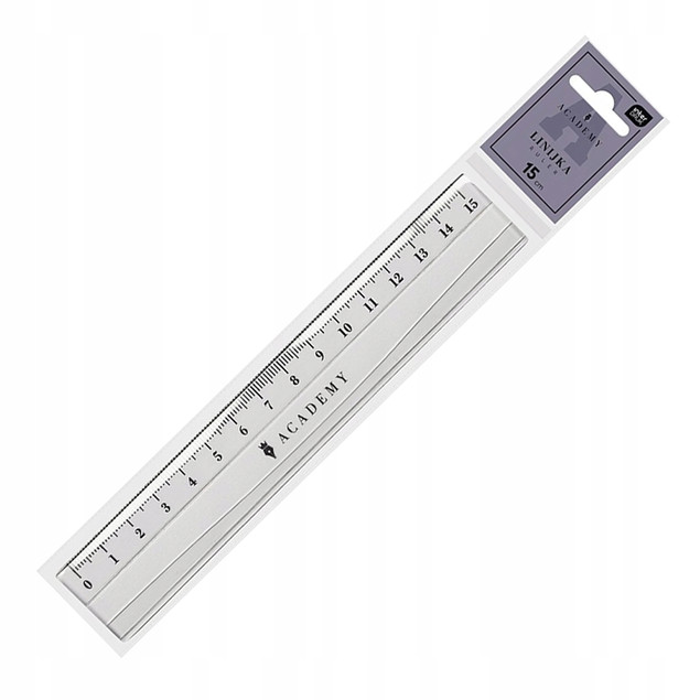 Interdruk Academy 24/240 15 cm transparent ruler