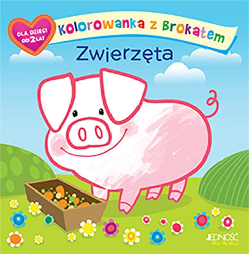 Kolorowanka z brokatem Zwierzęta Ola Makowska