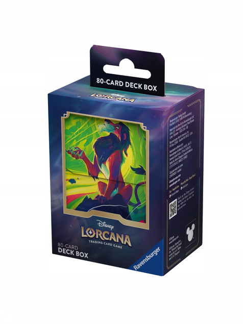 Disney Lorcana Azurite Sea Pudełko na karty Scar