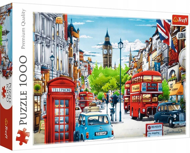 Puzzle 1000 Układanka Ulica LONDYN Wielka Brytania Widok 12+ Trefl 10557