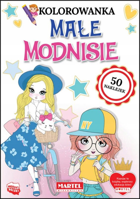 Kolorowanka z naklejkami Małe modnisie – Martel