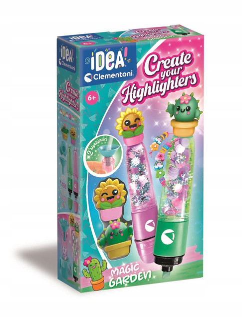 CLEMENTONI CREA IDEA Mini Fabryka Markerów MAGICZNY OGRÓD Zestaw DIY dla dzieci 6+