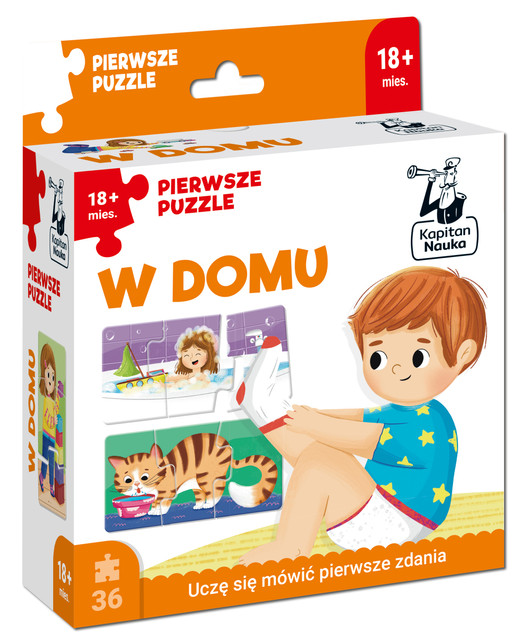 Puzzle Kapitan Nauka 36 elementów Pierwsze puzzle. W domu