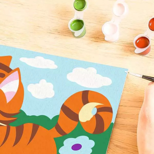 CREART FOR KIDS CAT WITH BUTTERFLY