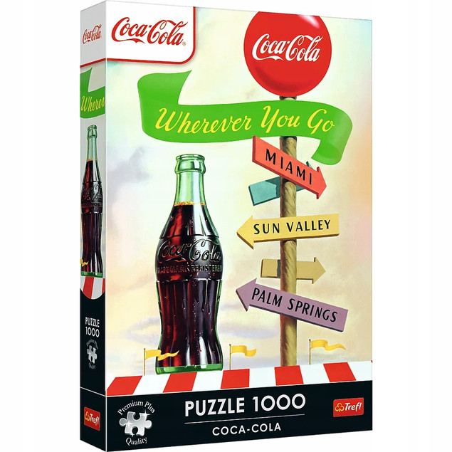Puzzle 1000 Coca-Cola:Gdziekolwiek zmierzasz TREFL