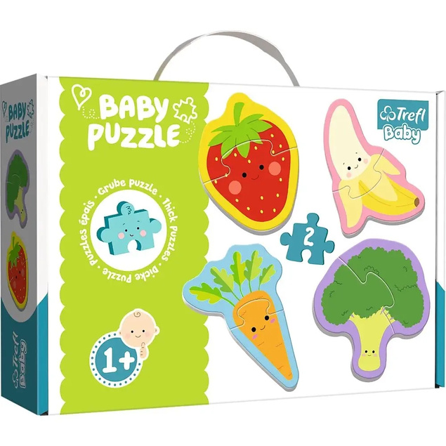 Puzzle Baby 8 Układanka WARZYWA i OWOCE 1+ Trefl 36076