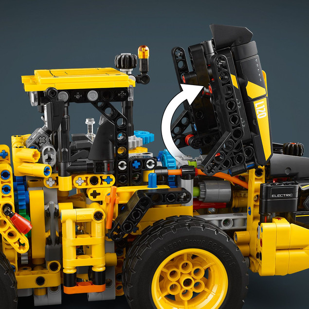 LEGO Technic 42209 Volvo L120 Elektryczna Ładowarka Kołowa | Maszyna Budowlana dla Dzieci 9+