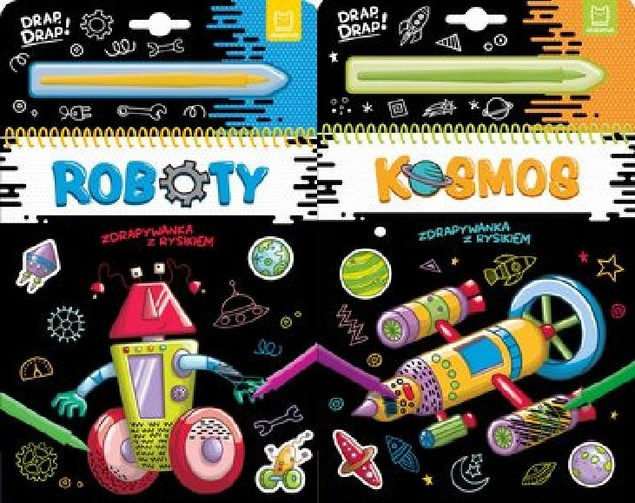 Zdrapywanka Z Rysikiem Kosmos Galaktyka Agata Kaczyńska 4+ Aksjomat 3927