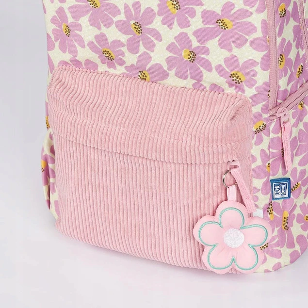 Plecak szkolny młodzieżowy różowy kwiatki 26l Bloom OXFORD_3