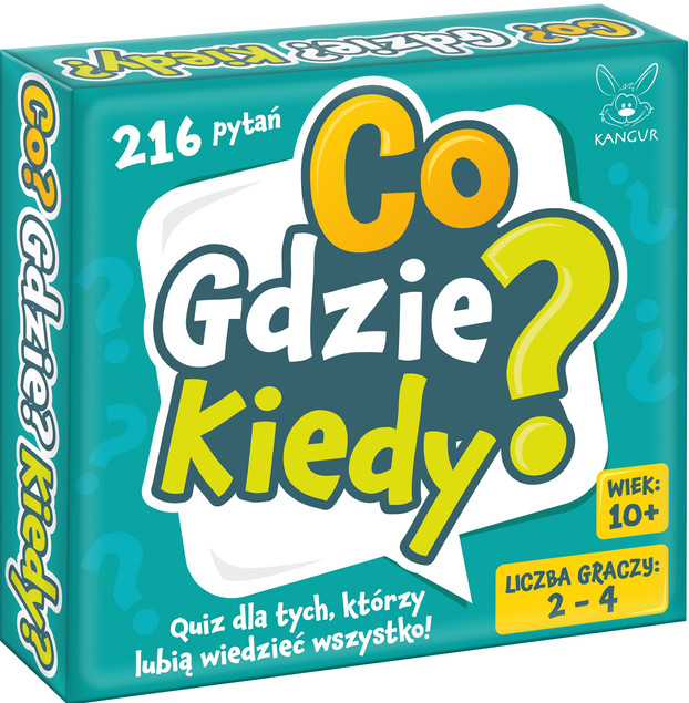 Co? Gdzie? Kiedy? Gra Quiz Rodzinna 10+ Kangur 75246