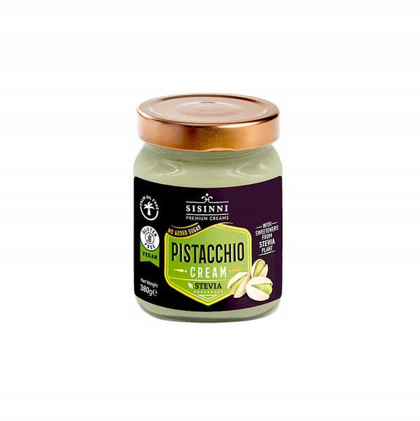 Krem pistacjowy Sisinni wegański ze stewią 380 g
