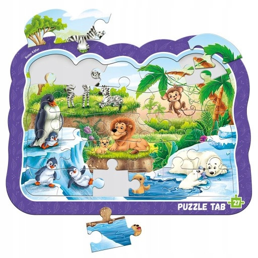 Roter Käfer Puzzle Ramkowe "Zwierzęta w Zoo" – Edukacja i Rozwój