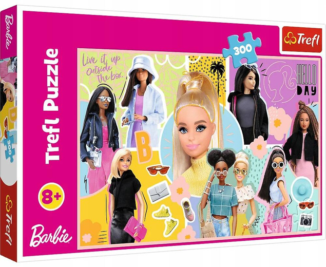 Puzzle 300 Układanka Lalki BARBIE Laleczki Różne Kolorowe Obraz 8+ Trefl