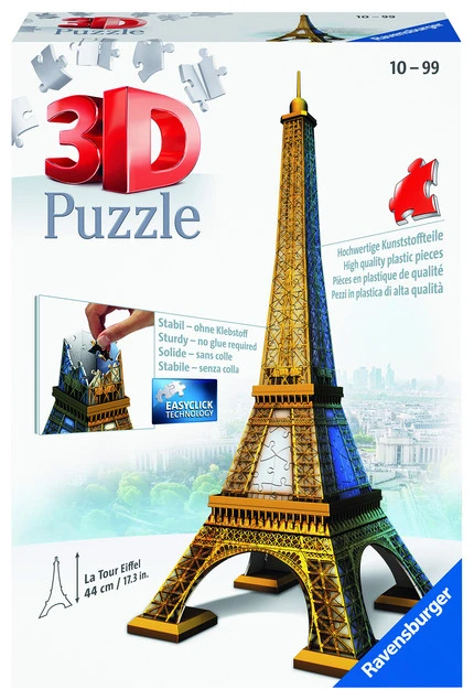 Puzzle 3D Ravensburger Wieża Eiffela 216 elementów