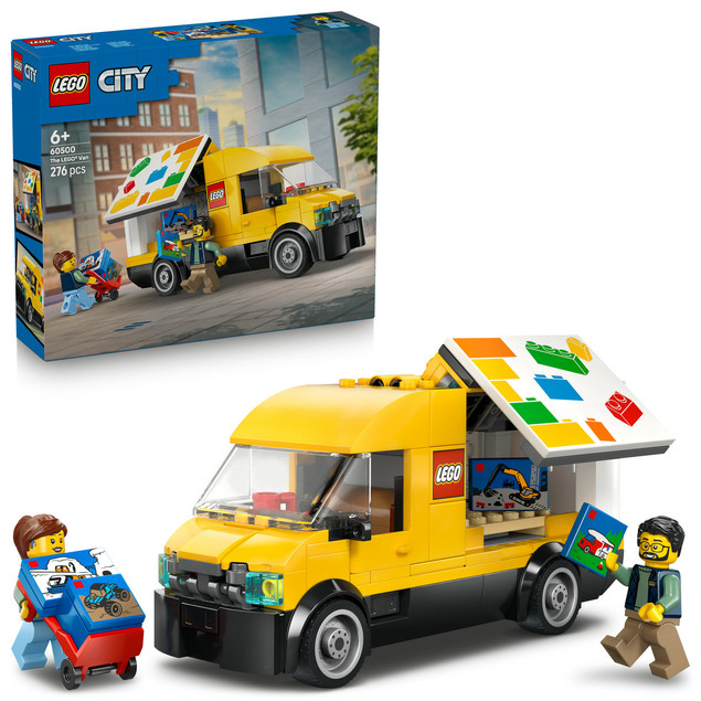 LEGO City 60500 Dostawczak LEGO – Furgonetka Kurierska z Minifigurkami