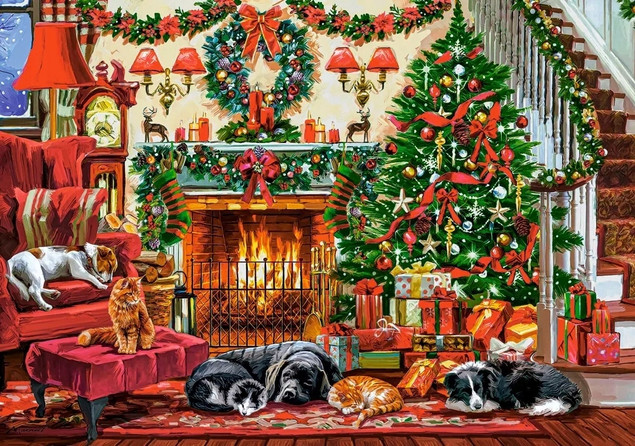 Puzzle 260 el. Cozy Fireplace Castorland